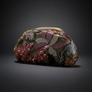 Embroidered Sequin Clutch – Statement Evening Bag